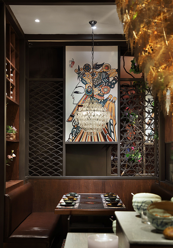 火鍋店屏風隔斷設計